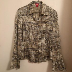 Vintage Silk Button Down Blouse